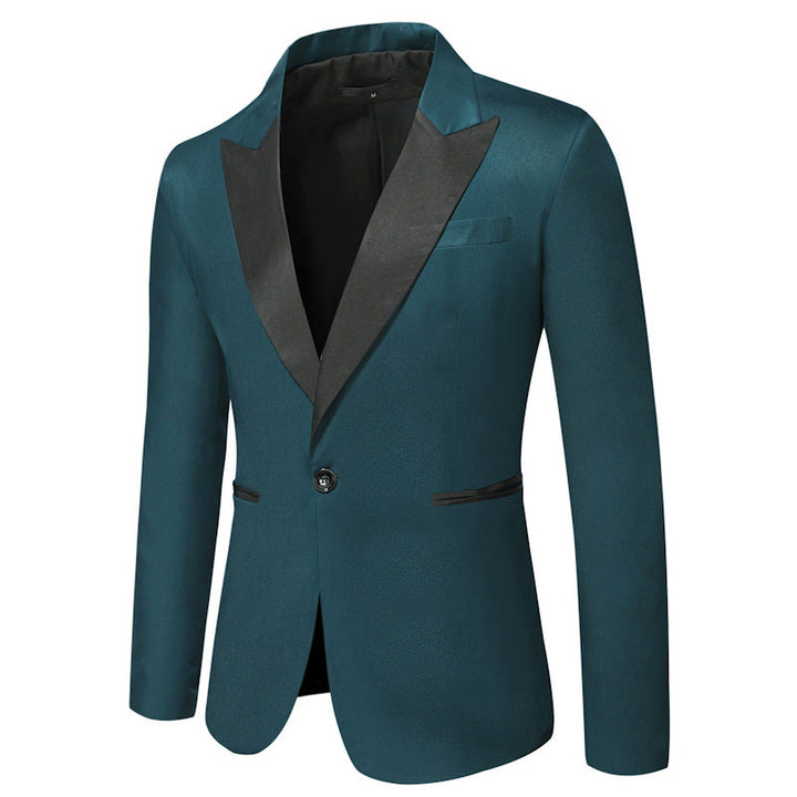 Herren Eleganter Smoking-Blazer mit klassischem Revers und zeitlosem Design