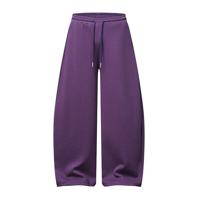 Damen Palazzo-Sweatpants mit hohem Elastikbund, Kordelzug und extra weitem Bein Nord Taschen