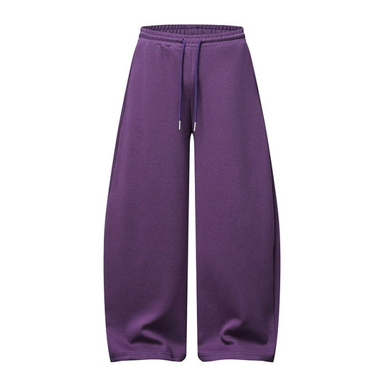 Damen Palazzo-Sweatpants mit hohem Elastikbund, Kordelzug und extra weitem Bein Nord Taschen
