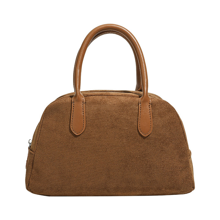 Damen elegante Handtasche aus Wildleder mit edlen Details Nord Taschen