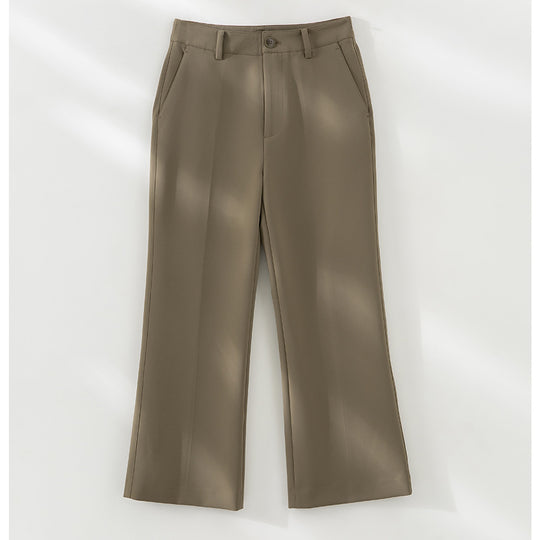 Damen Tailored-Stoffhose mit Bügelfalte, weiter Beinführung und Gürtelschlaufen Nord Taschen