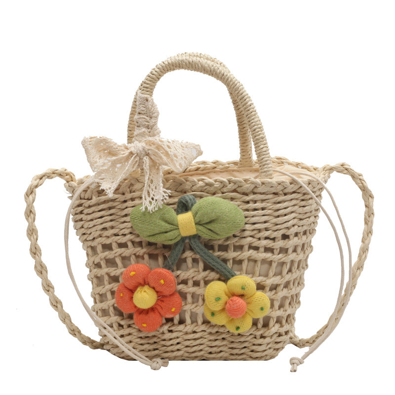 Damen Hobo-Tasche mit floralem Häkelmuster und dekorativen Details Nord Taschen