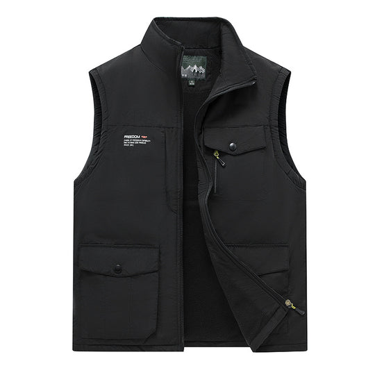 Herren Leichte Outdoor-Weste mit hochschließendem Kragen und praktischen Taschen Nord Taschen