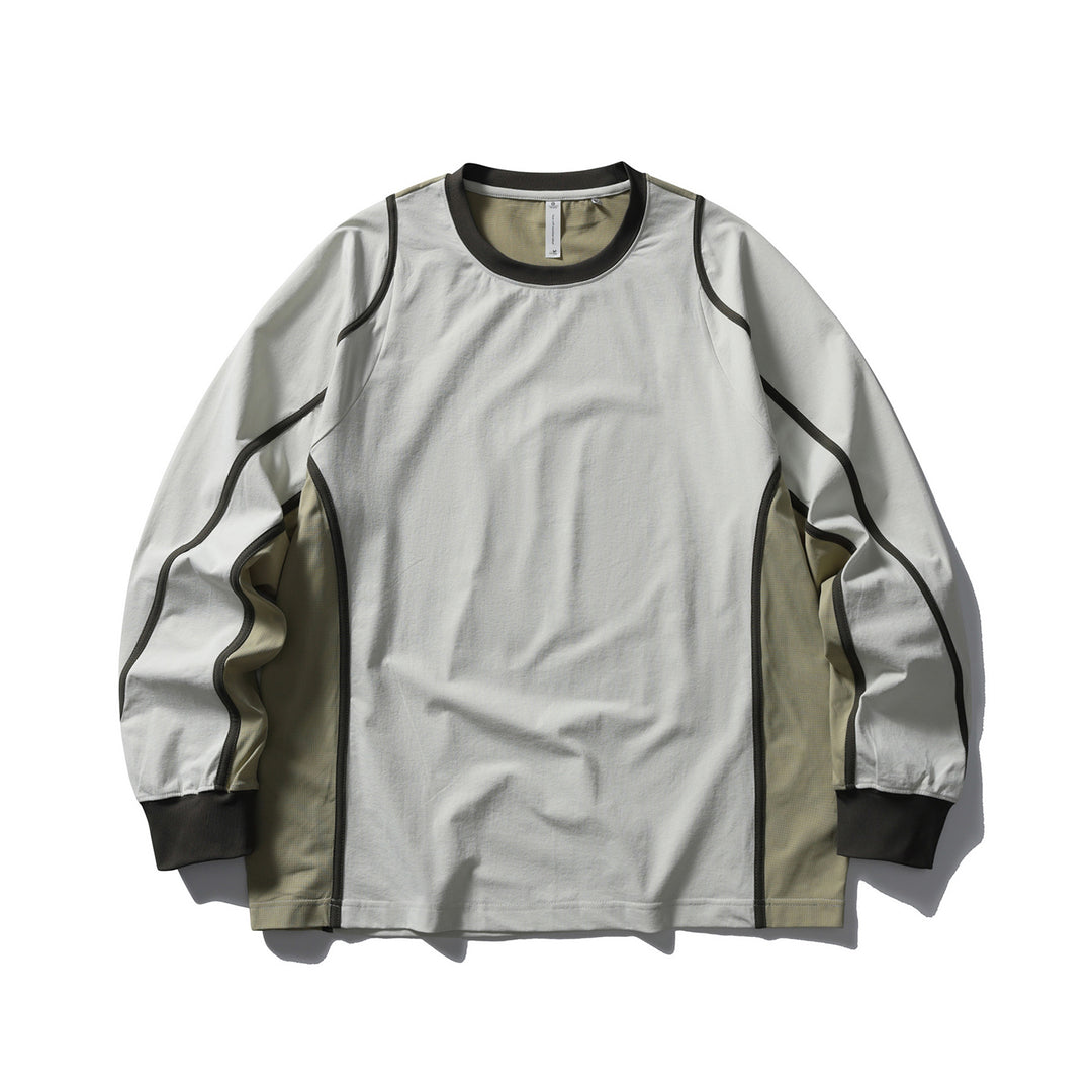 Unisex Funktionales Longsleeve im Oversize-Layering-Stil mit Flachnähten und Rippbündchen Nord Taschen
