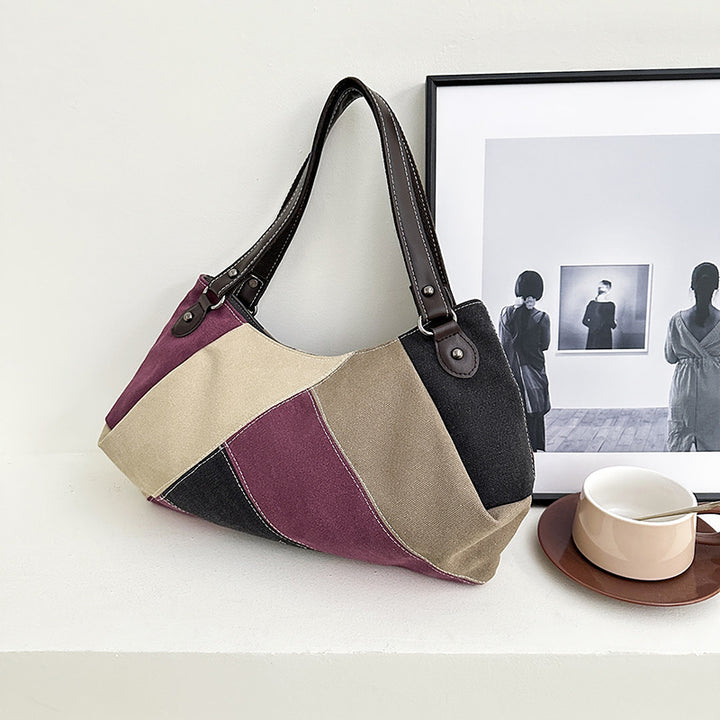 Damen moderne Schultertasche mit geometrischem Design Nord Taschen