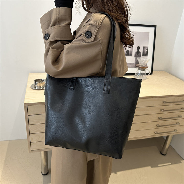 Damen Tote-Tasche aus hochwertigem Kunstleder mit minimalistischer Gestaltung Nord Taschen