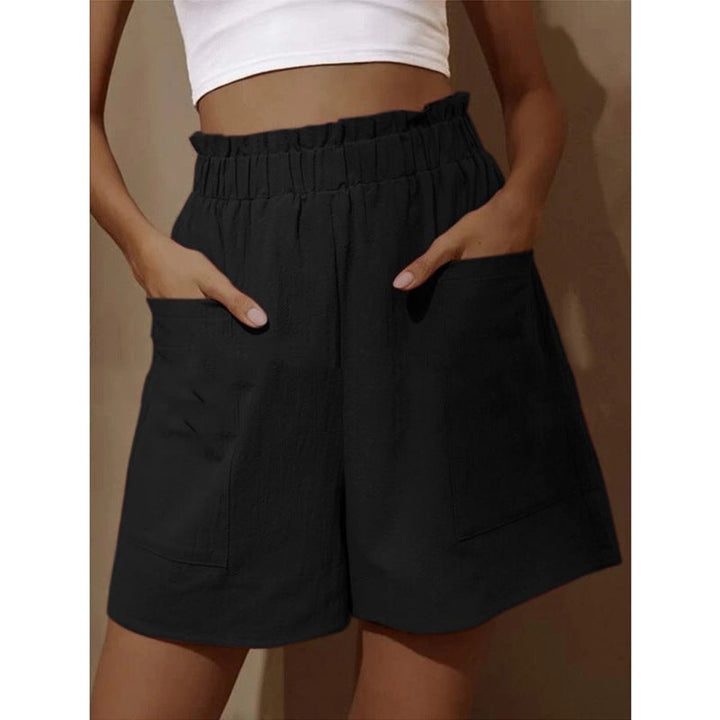 Damen Baumwollshorts mit elastischem Bund und praktischen Taschen