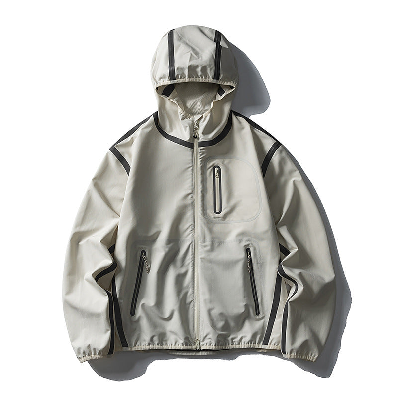 Unisex Wasserdichte Softshell-Outdoorjacke mit verschweißten Nähten und Kapuze Nord Taschen