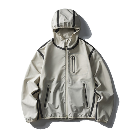 Unisex Wasserdichte Softshell-Outdoorjacke mit verschweißten Nähten und Kapuze Nord Taschen