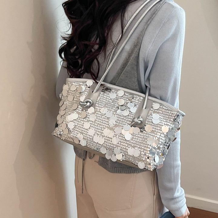 Damen glamouröse Umhängetasche mit funkelndem Pailletten-Design Nord Taschen