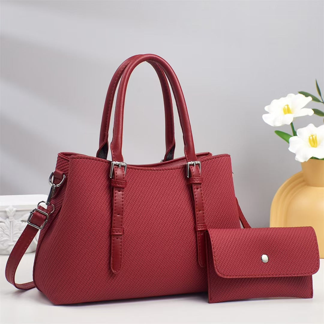 Damen stilvolle Handtasche mit abnehmbarer Clutch Nord Taschen