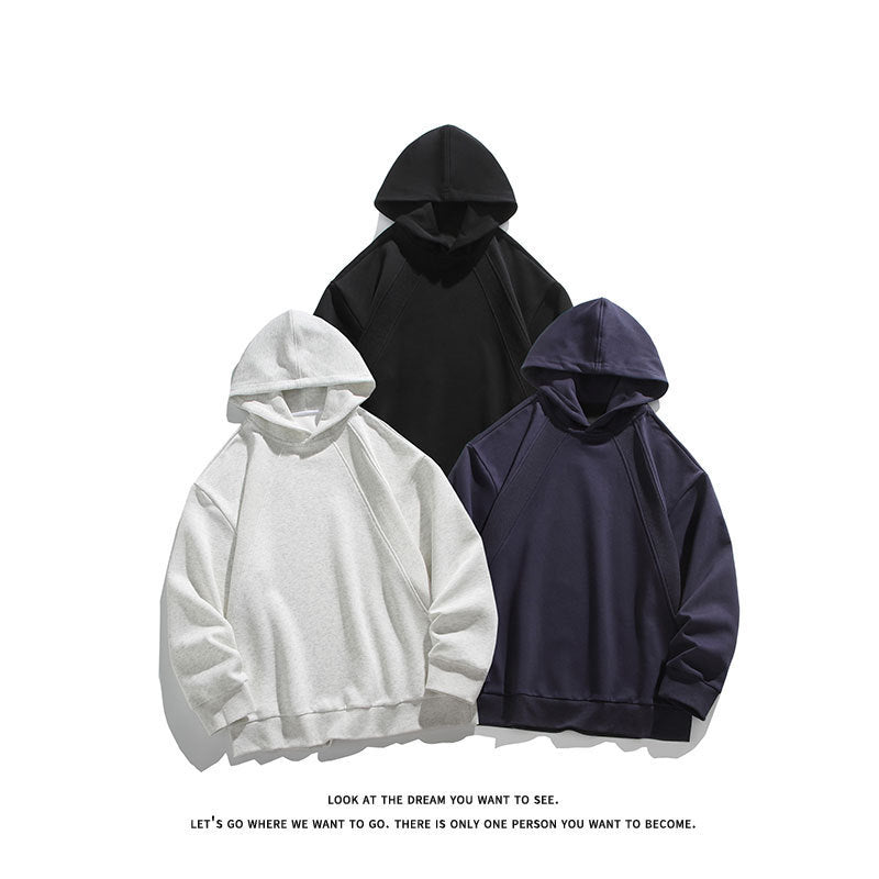 Herren Oversize-Kapuzenpullover mit Raglannähten und minimalistischem Streetwear-Design Nord Taschen