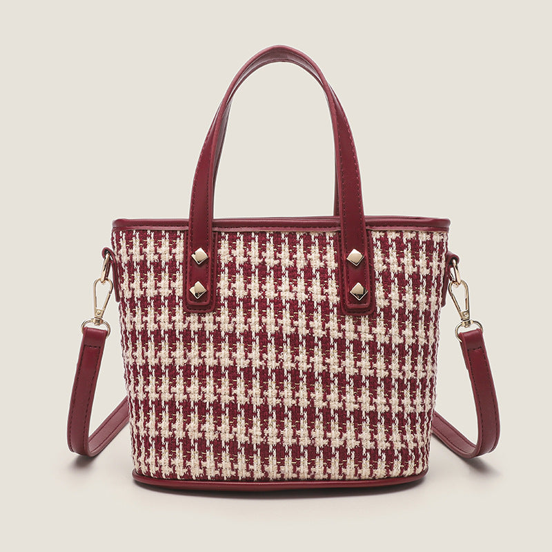 Damen Tote-Tasche mit elegantem Gewebe und stilvollen Akzenten Nord Taschen