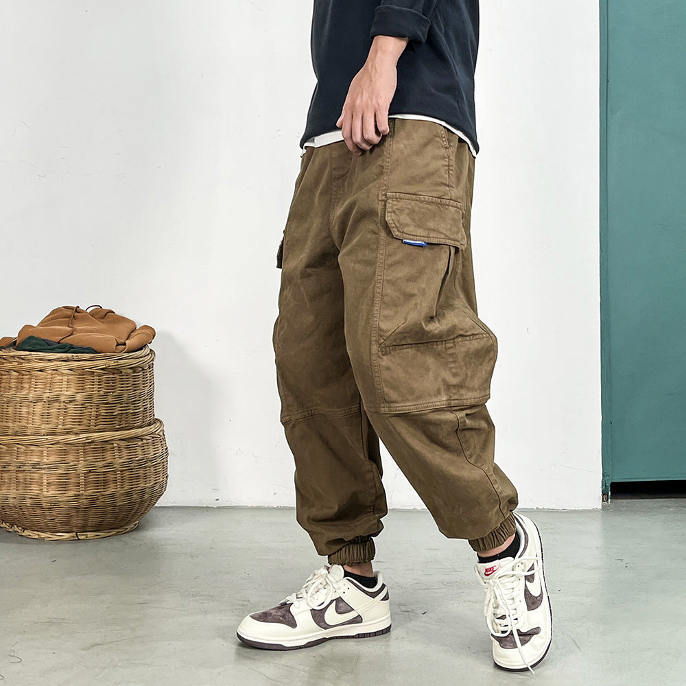 Herren Cargohose im Camouflage-Utility-Stil mit geradem Bein und robustem Canvas Nord Taschen