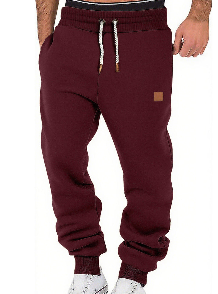Herren nan komfortable Jogginghose aus hochwertiger Baumwollmischung mit elastischem Bund Kordelzug und Bündchen