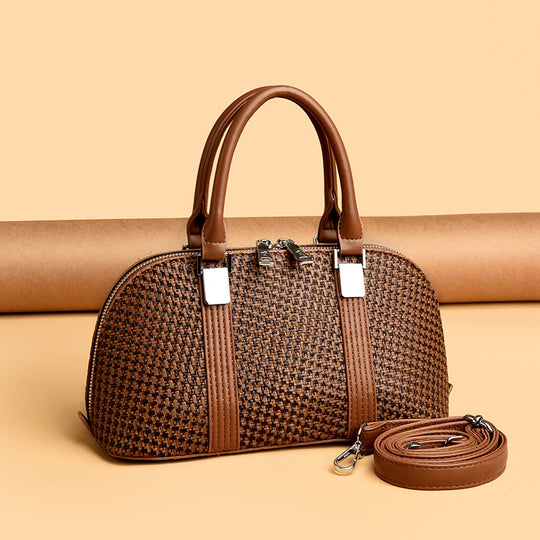 Damen modische Handtasche mit geflochtenem Design und verstellbarem Schulterriemen Nord Taschen