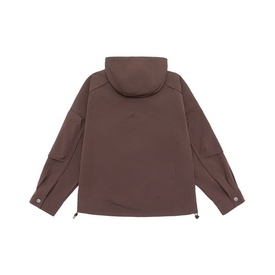 Unisex Technische Kapuzen‑Fieldjacke im Boxy‑Cut mit verdeckter Front und Multifunktions‑Taschen Nord Taschen