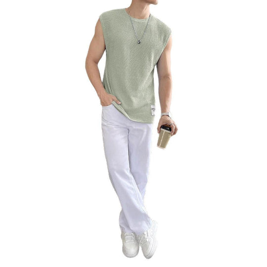 Herren ärmelloses Struktur-T-Shirt Nord Taschen