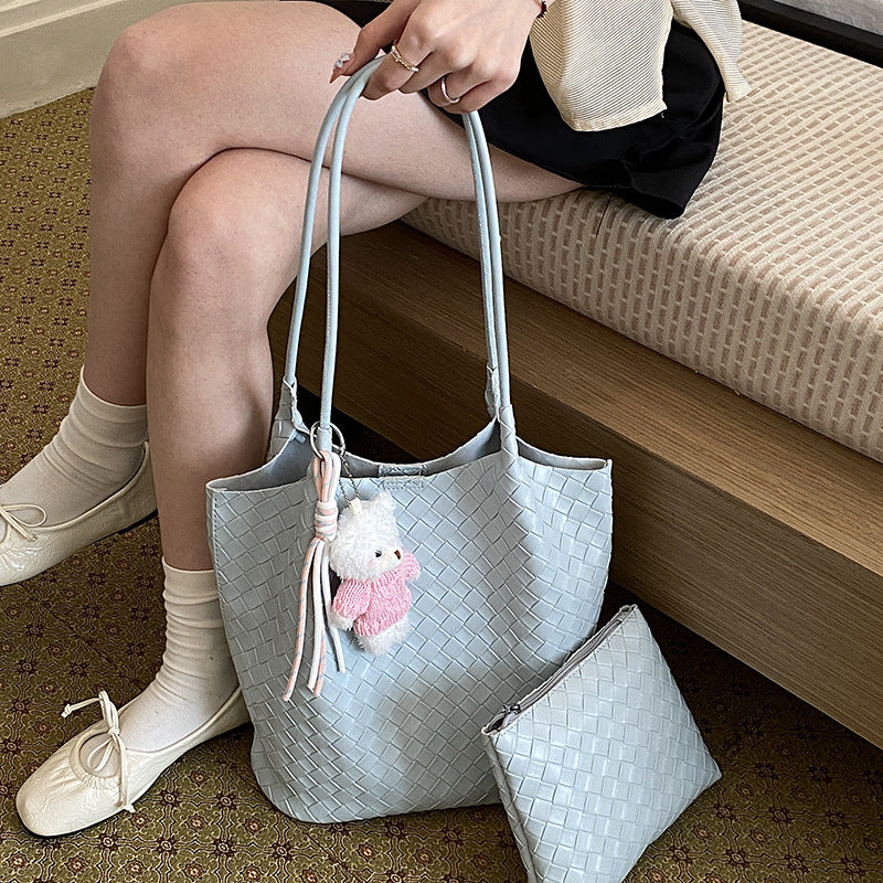 Damen Einkaufstasche mit geflochtenem Design Nord Taschen