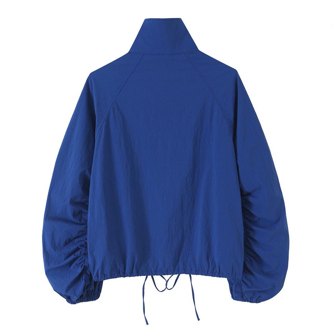 Damen Leichte wattierte Windjacke mit Stehkragen und Polka‑Dot‑Print Nord Taschen