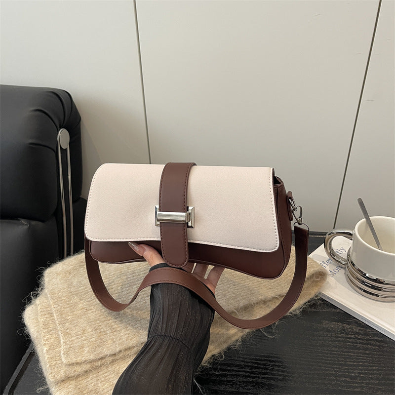 Damen elegante Umhängetasche mit hochwertiger Lederoberfläche und stilvollem Verschluss Nord Taschen