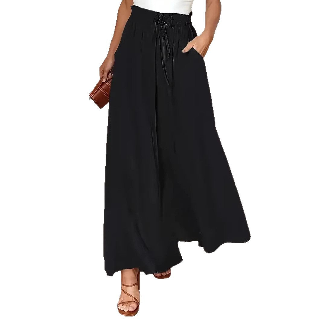 Damen Palazzo-Hosen mit elastischem Bund und praktischen Taschen