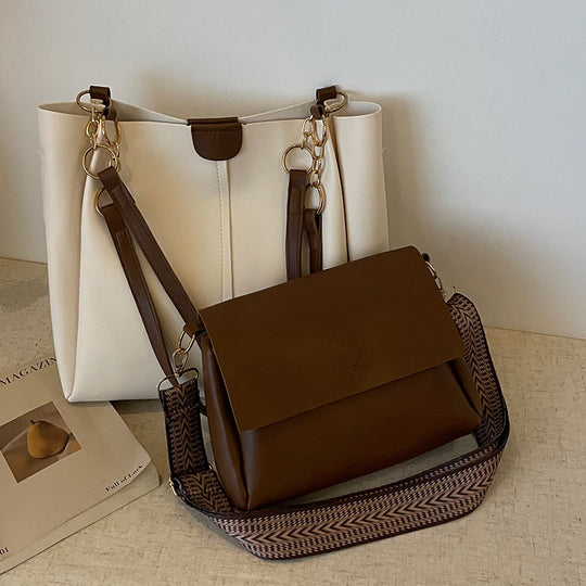 Damen vielseitige Handtasche mit abnehmbarem Schultergurt und eleganter Kettenverzierung Nord Taschen