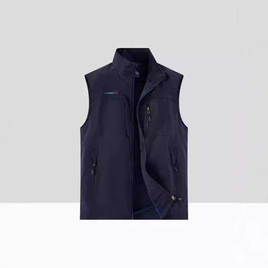 Herren Leichte multifunktionale Outdoor-Utility‑Weste mit Mesh‑Futter und mehreren Reißverschlusstaschen Nord Taschen