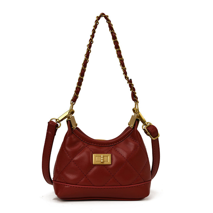 Damen Hobo-Tasche mit elegantem gestepptem Design und luxuriösen Goldakzenten Nord Taschen