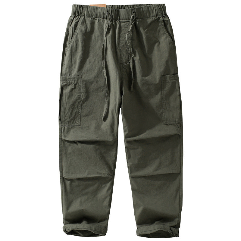Herren Weite Cargohose im Utility‑Stil mit Kordelzug und aufgesetzten Beintaschen Nord Taschen