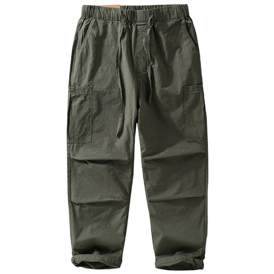 Herren Weite Cargohose im Utility‑Stil mit Kordelzug und aufgesetzten Beintaschen Nord Taschen
