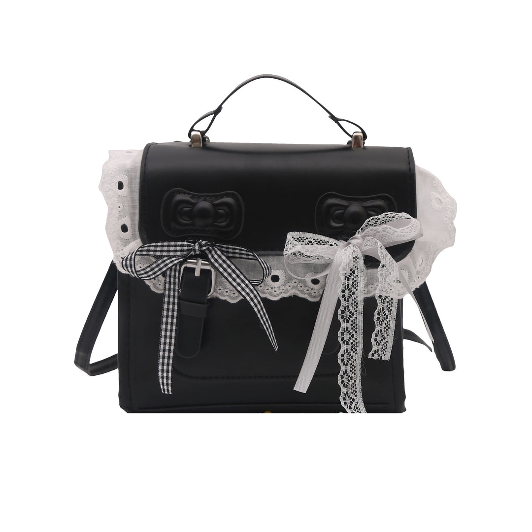 Damen Designer-Handtasche mit verspieltem Spitzen- und Schleifendetail Nord Taschen