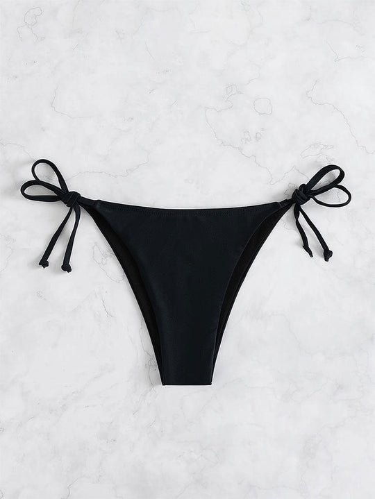 Damen klassisches Triangel-Bikini-Set mit verstellbaren Trägern