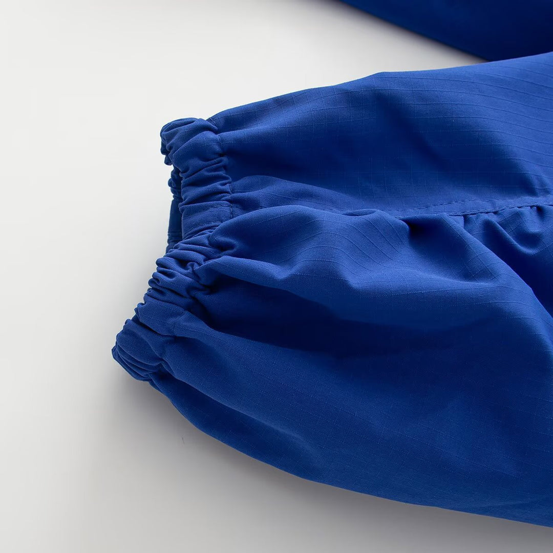 Damen Übergangsjacke mit weitem Ballonärmeln, Stehkragen und Tunnelzug Nord Taschen