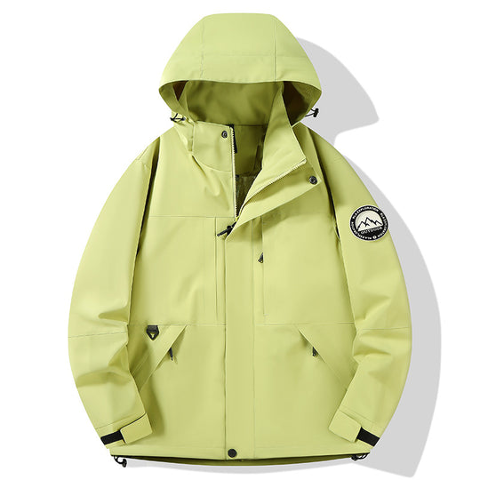 Damen wasserdichte Hardshell-Outdoorjacke mit Kapuze und Multifunktionstaschen Nord Taschen