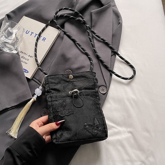 Damen Umhängetasche mit aufwendiger Stickereiarbeit Nord Taschen
