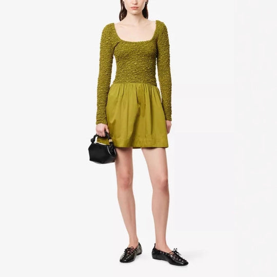 Damen Verspielt geschnittenes Kleid mit strukturiertem Oberteil Nord Taschen