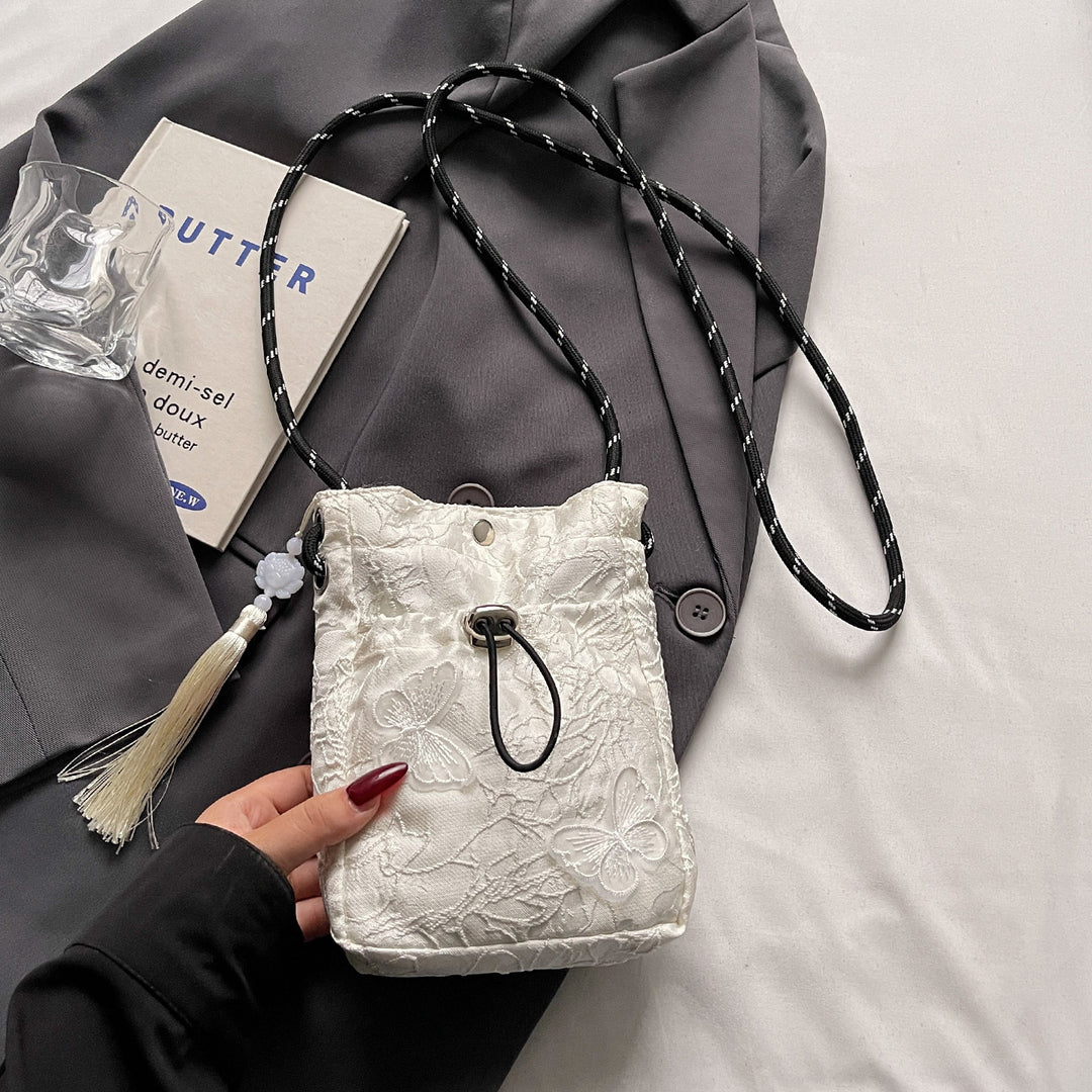 Damen Umhängetasche mit aufwendiger Stickereiarbeit Nord Taschen
