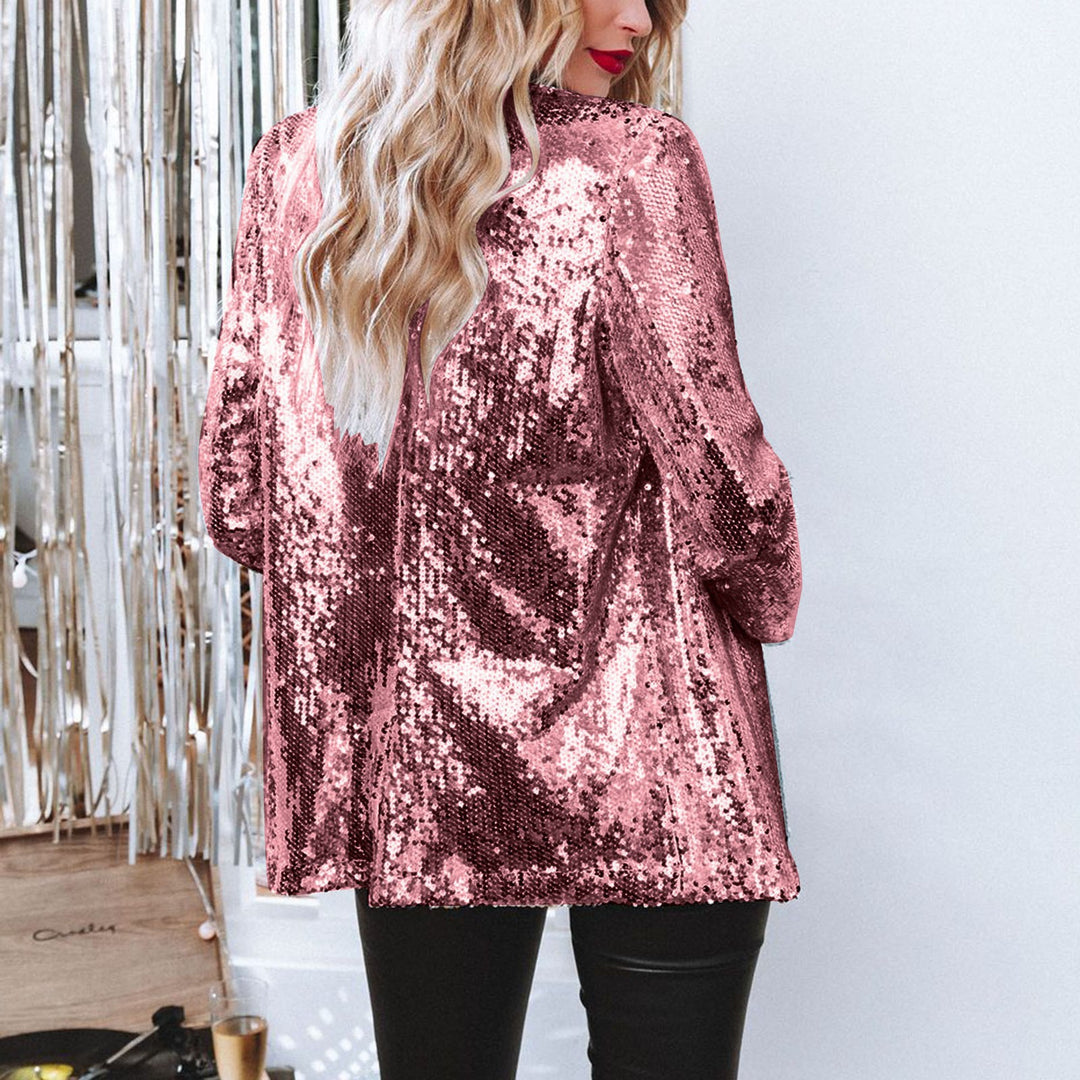 Glitzerjacke Damen Pailletten