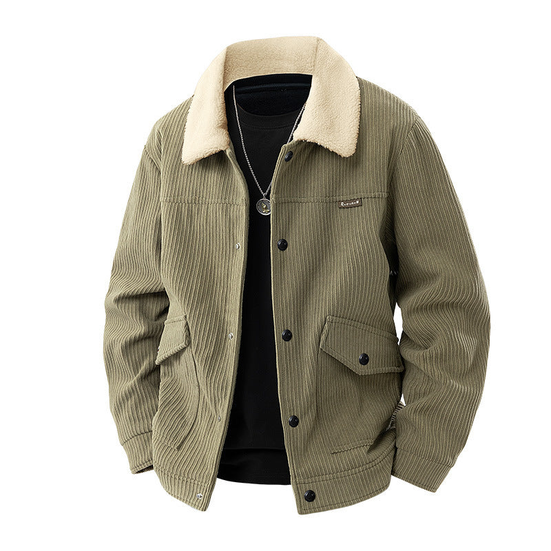 Herren Freizeitjacke mit Teddy-Futter Nord Taschen