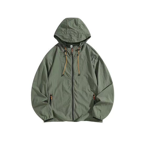 Herren Leichte Outdoorjacke mit Kapuze und praktischen Reißverschlusstaschen Nord Taschen