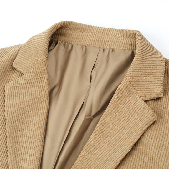 Herren Kordsakko Slim-Fit aus Baumwollmix mit aufgesetzten Taschen Nord Taschen