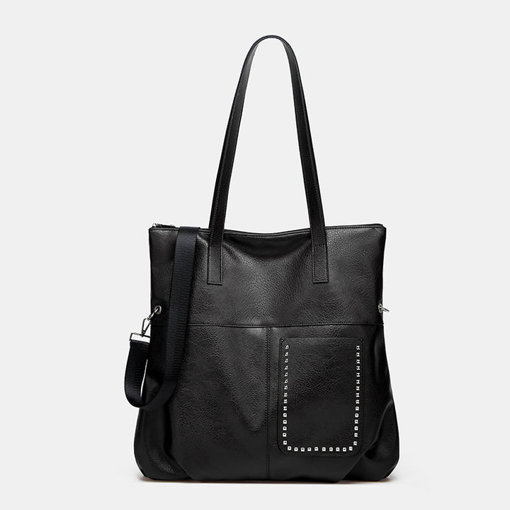 Damen Tragetasche mit eleganter Struktur und praktischem Außenfach Nord Taschen