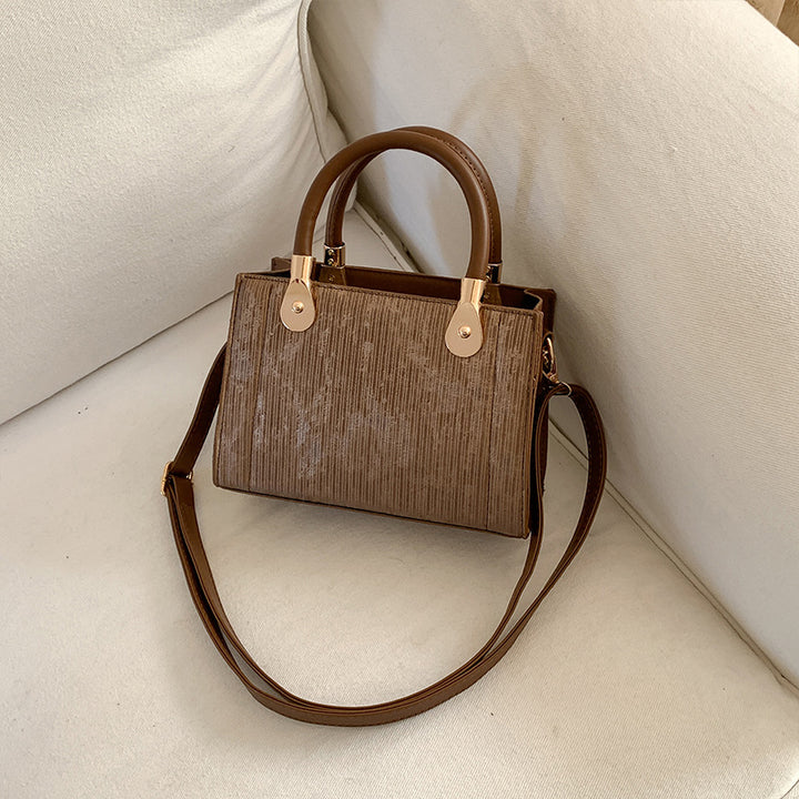 Damen elegante Handtasche mit strukturierter Oberfläche und abnehmbaren Tragegurten Nord Taschen