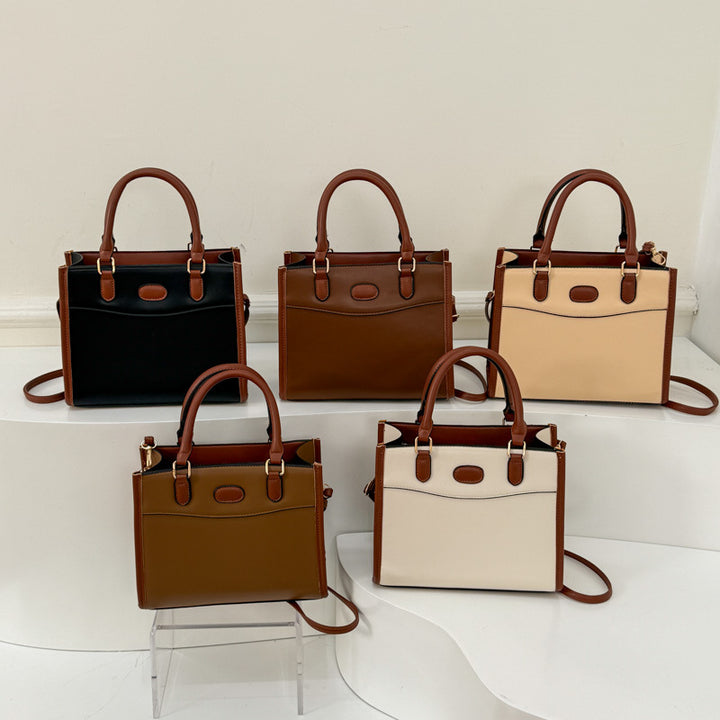 Damen elegante Ledertasche mit abnehmbarem Schulterriemen Nord Taschen