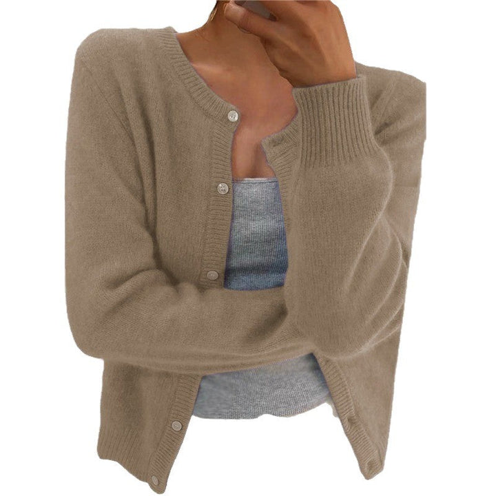 Damen kuschelige Strickjacke