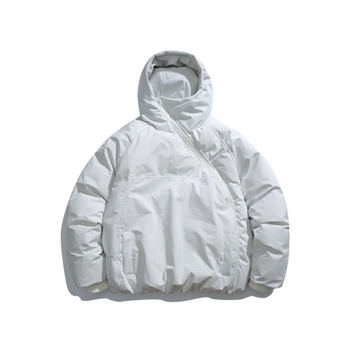 Unisex Kurz geschnittener asymmetrischer Steppparka mit Kapuze und Thermo‑Isolierung Nord Taschen