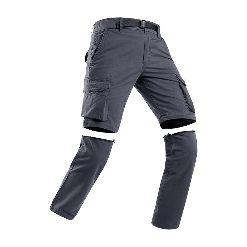 Herren Zip-off Convertible-Cargo-Hose mit abtrennbaren Beinen und Mehrfachtaschen Nord Taschen