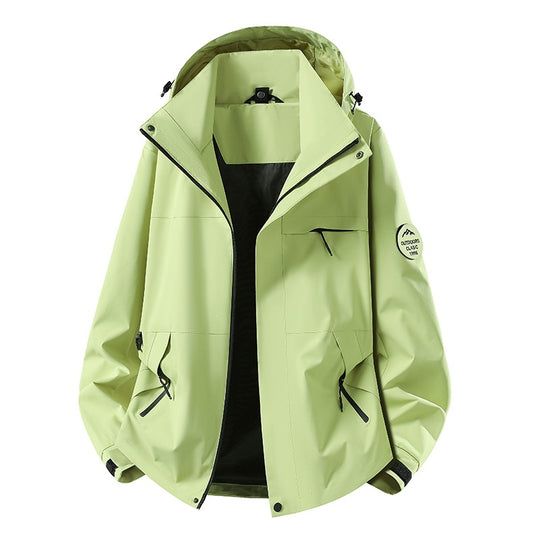 Herren Wetterfeste dreilagige Hardshelljacke mit verstellbarer Kapuze, verschweißten Nähten & Multifunktionstaschen Nord Taschen