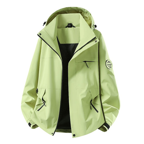 Herren Wetterfeste dreilagige Hardshelljacke mit verstellbarer Kapuze, verschweißten Nähten & Multifunktionstaschen Nord Taschen